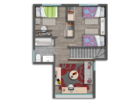 Planta 2do piso Modelo B — Las Loicas