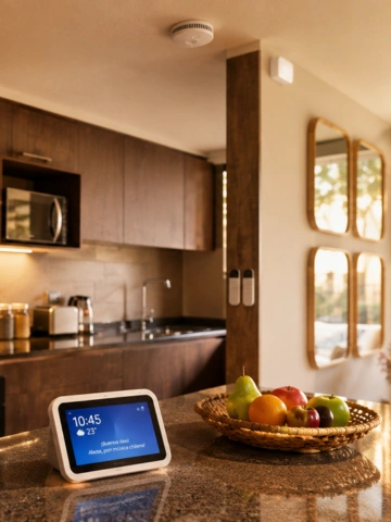 Domótica Alexa Echo Show integrada en departamentos Plaza Piedra