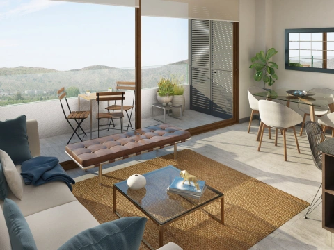 Render Depto Bi1 — Plaza Piedra