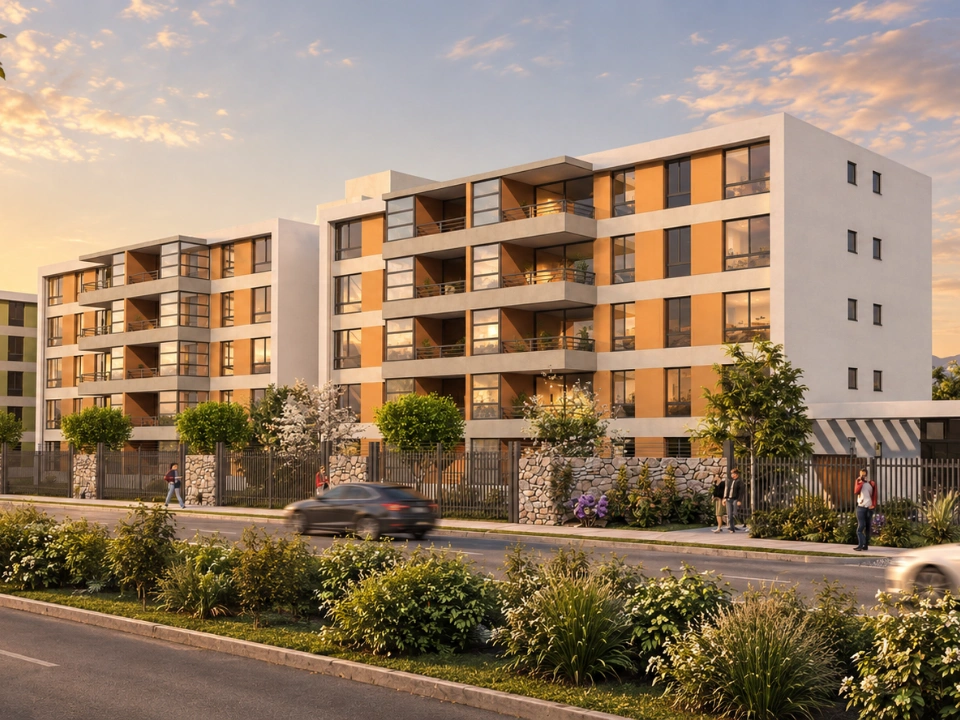 Condominio Plaza Verde de Huechuraba III — Departamentos y casas en Huechuraba