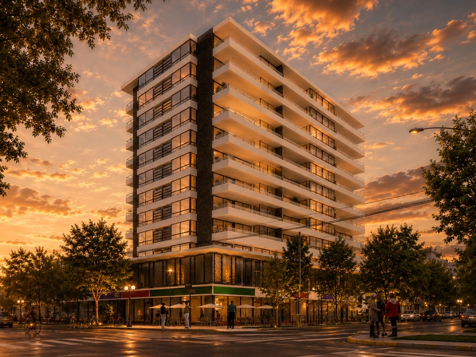Edificio Varas Gallardo — Fachada en Providencia, Santiago